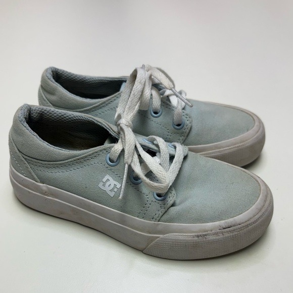 DC Other - DC Skate Toddler Girls 11 Lace Up Pastel Baby Blue Skateboarding Sneaker